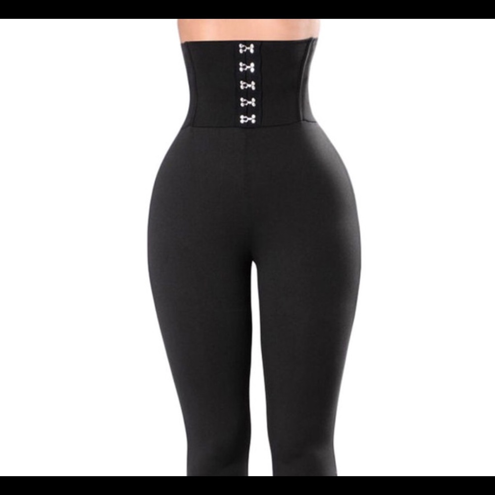 MORE SIZES‼️Corset Belt High Waist Leggings - Picture 4 of 8